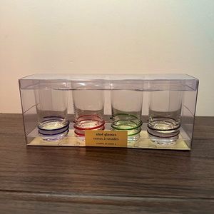Pier 1 Imports Multicolor Shot Glass Set NEW IN BOX !!